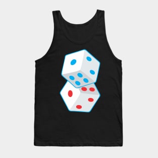 White dice Tank Top